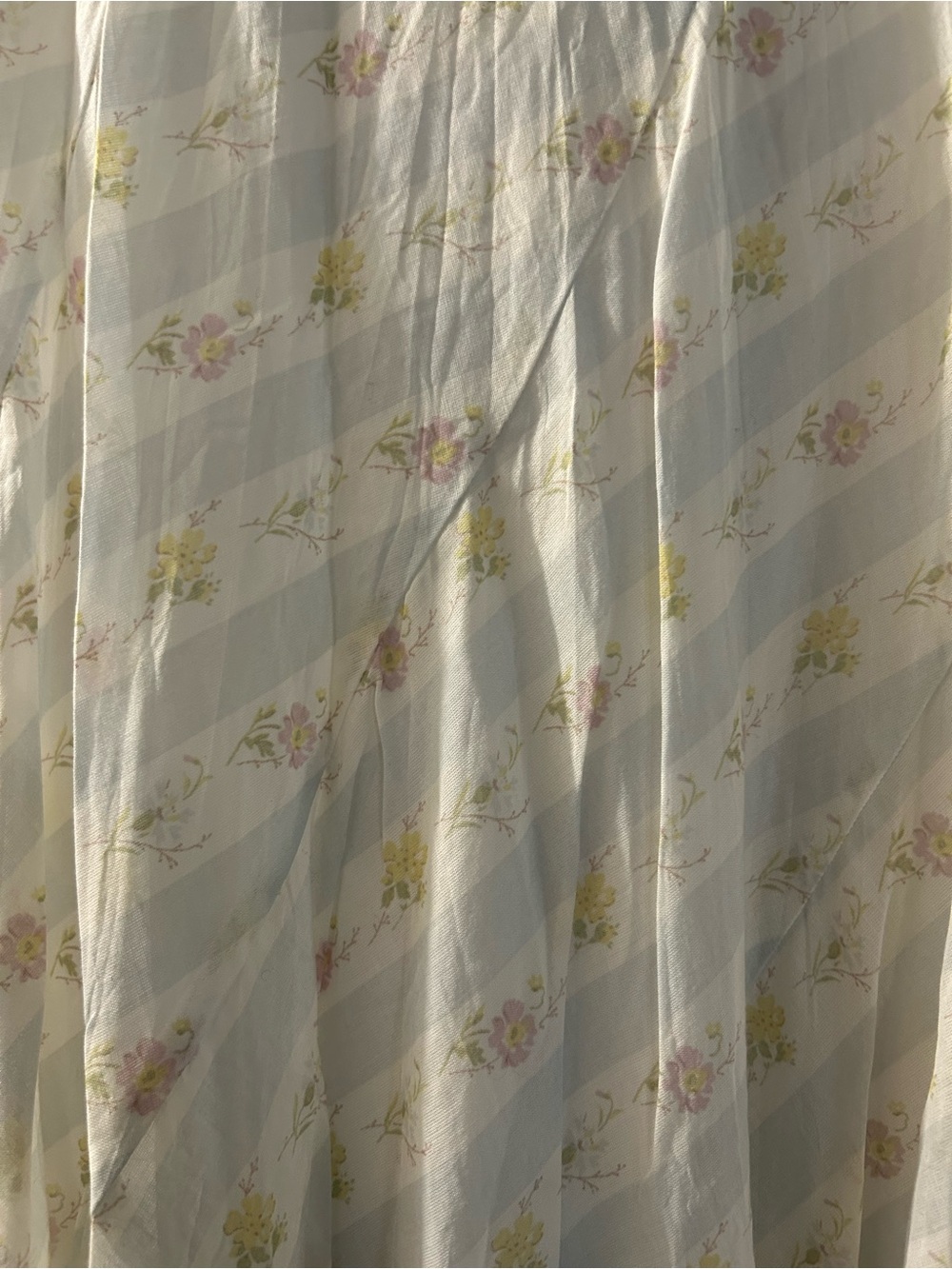 Polo by Ralph Lauren Cream Maxi Skirt with Pale Floral Print - Picture 3 of 3